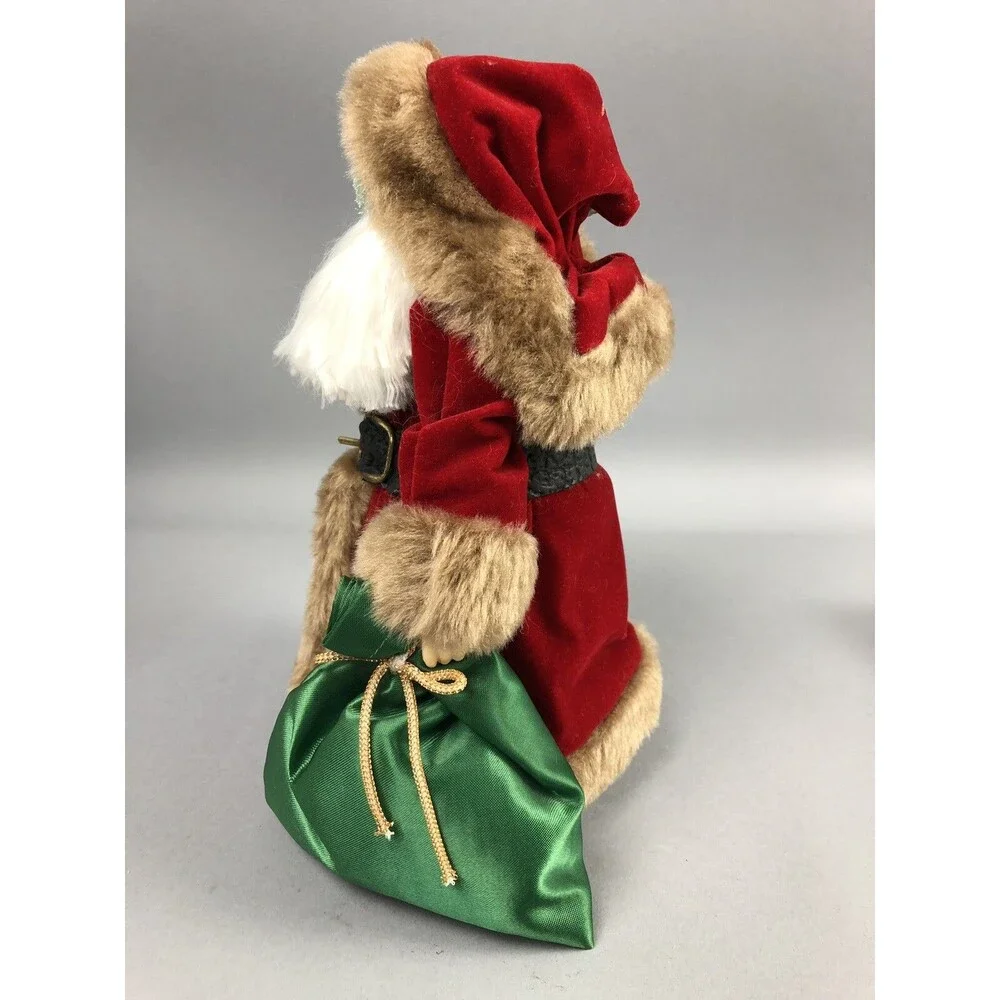 Santa Claus Figure Christmas Tree Topper Bottle Brush 8” Holiday Decor Gift